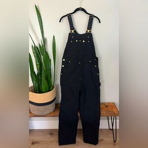Black overalls